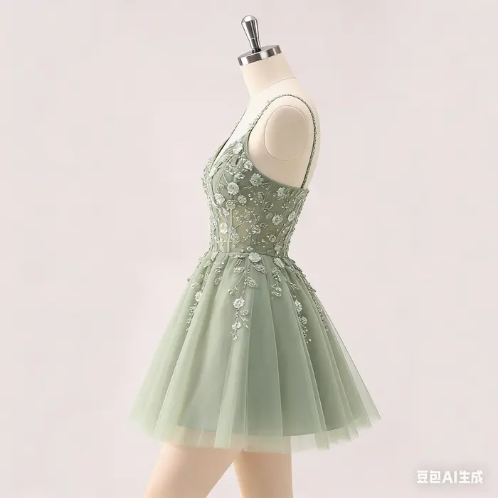 Robe de bal personnalisée avec appliques en dentelle florale, bretelles spaghetti, polyester, sans manches, pour fêtes des anciens, robes de soirée, occasions spéciales