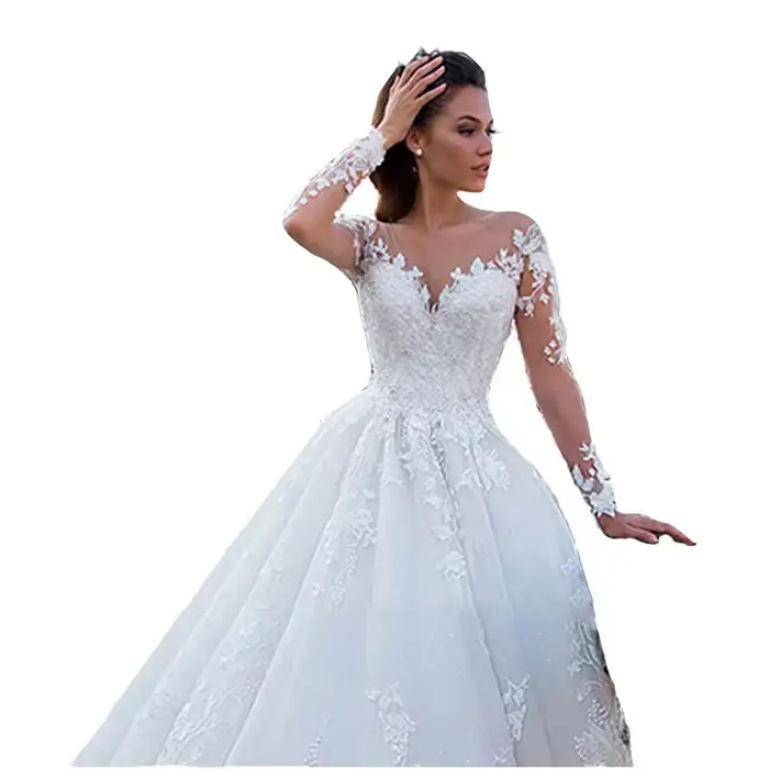 Robes de mariée élégantes blanches/ivoire 2026