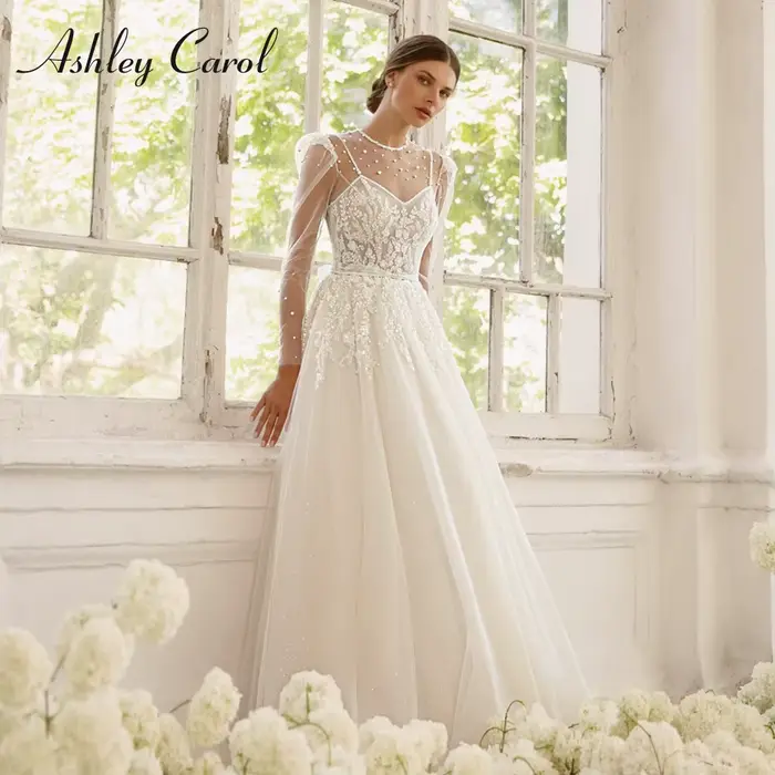 Ashley Carol-Robe de Mariée Trapèze Chic 2 en 1