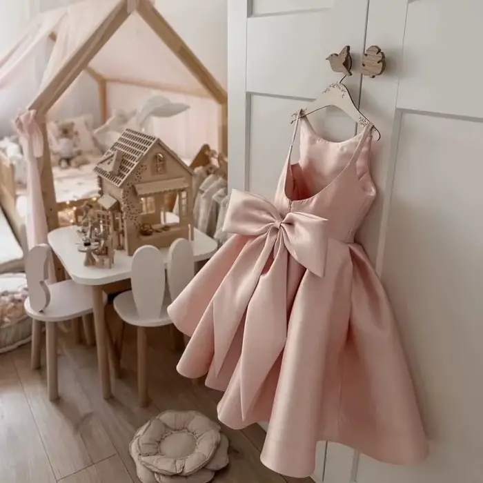 Robe de demoiselle d'honneur rose