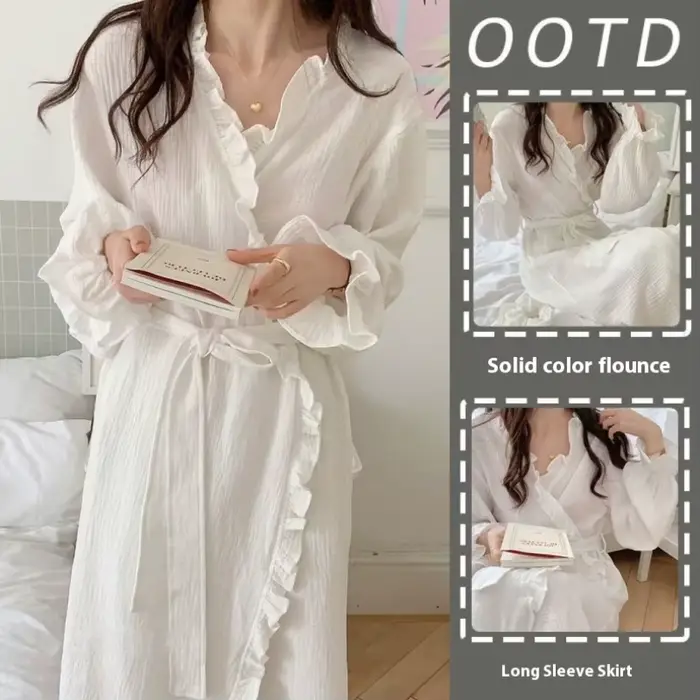 Robe Simple à manches longues pour femme