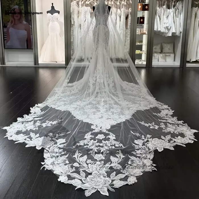 Yanshmigown-Robe de sirène en dentelle personnalisée pour femme