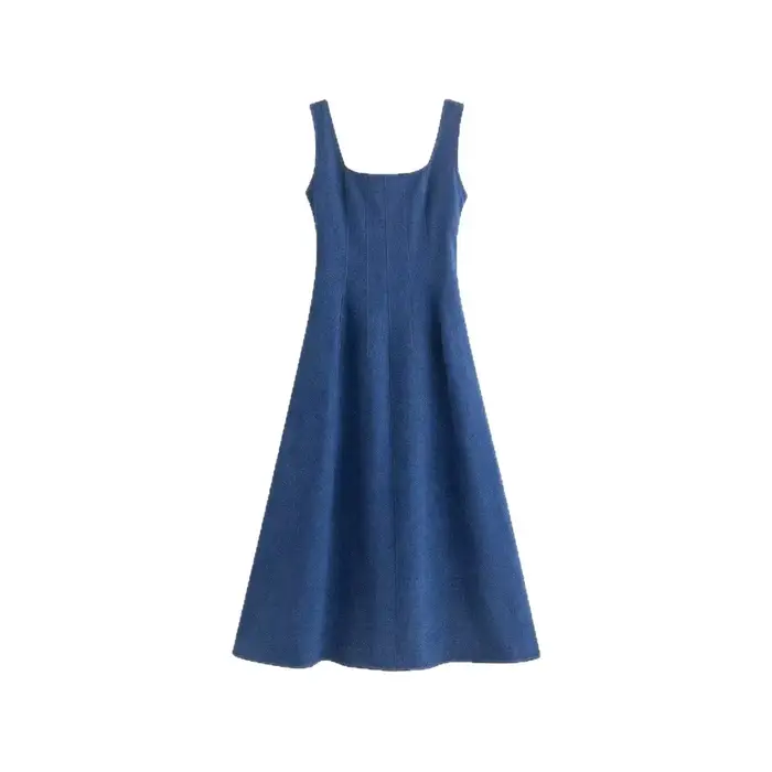 Robe en jean style français pour femme