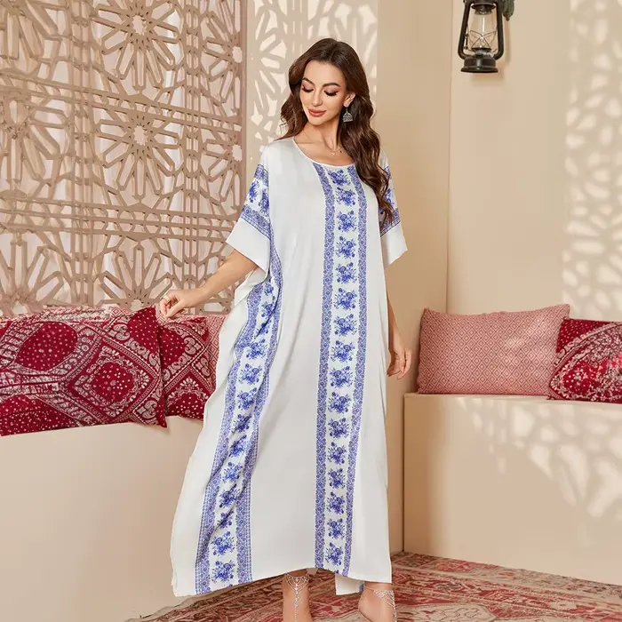 Robe de Nuit Longue Verte en Satin pour Femme, Vêtement de Maison Décontracté, Imprimé, Grande Taille