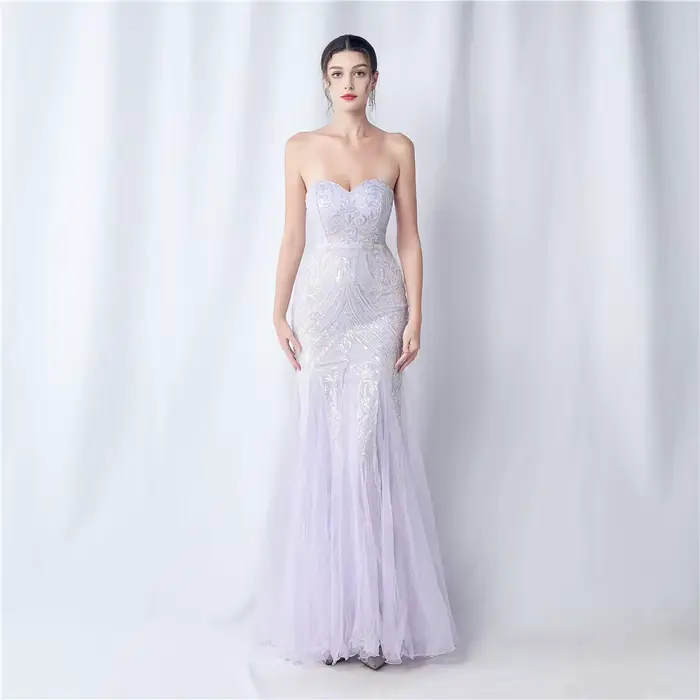 Robe à paillettes élégante pour femme, robe de soirée de bal, soirée de gala, luxe, chic, simple, év