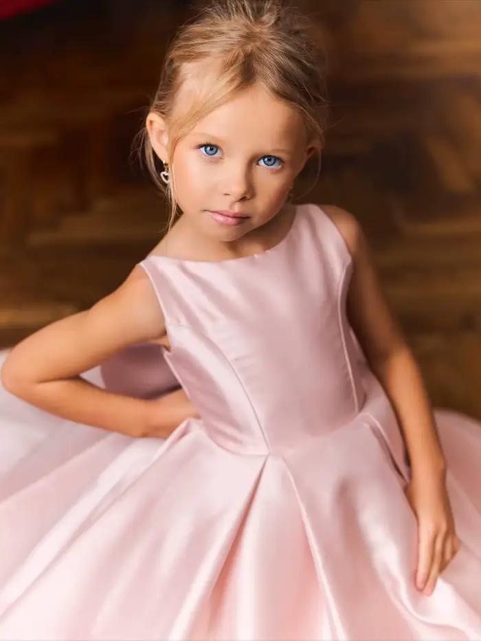 Robe de demoiselle d'honneur rose Blush