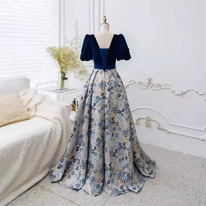 Robe de soirée longue pailletée en polyester avec décolleté Mon Amour pour femmes, coupe empire, soutien-gorge intégré, occasionnelle et élégante pour soirées officielles