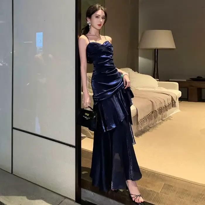 Robe longue de soirée élégante et Sexy pour femmes