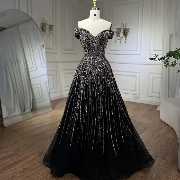 Robe de soirée de forme trapèze pour femmes