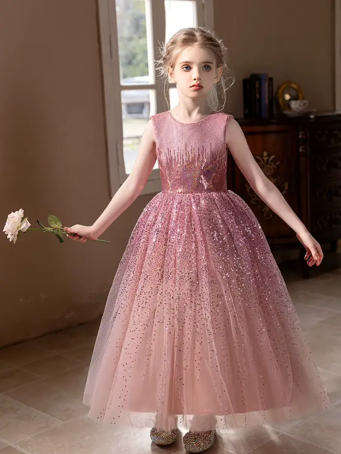 Costume de princesse rose haut de gamme