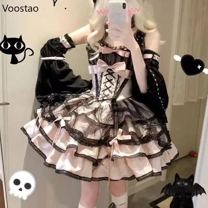 Robe japonaise douce et mignonne Lolita Jsk pour femmes