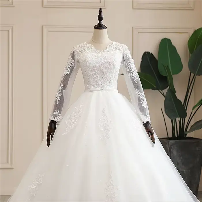 Robe de mariée élégante en dentelle vintage