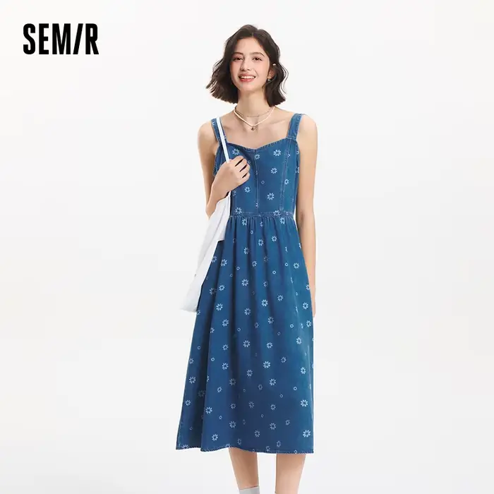 Robe Salopette en Jean Semir pour Femme – Nouvelle Collection Été 2025 – Style Ludique Imprimé Intég