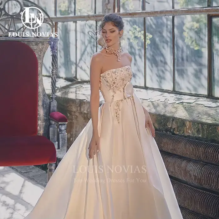 Modiis-Robe de mariée A-Line dos nu sans bretelles