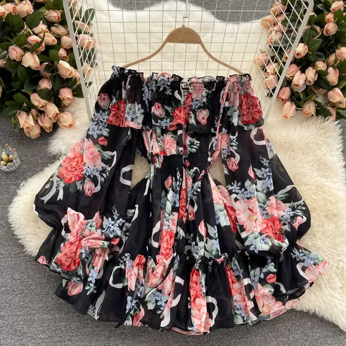 Robe rétro d'été pour femmes