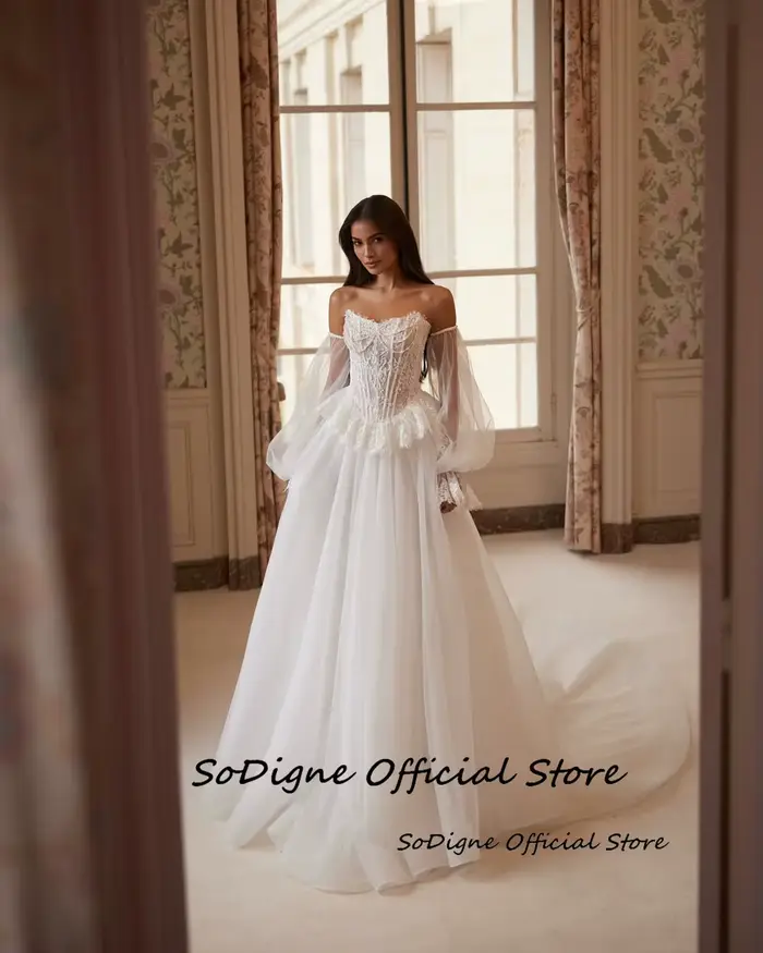  SoDigne – robe de mariée en dentelle et Tulle