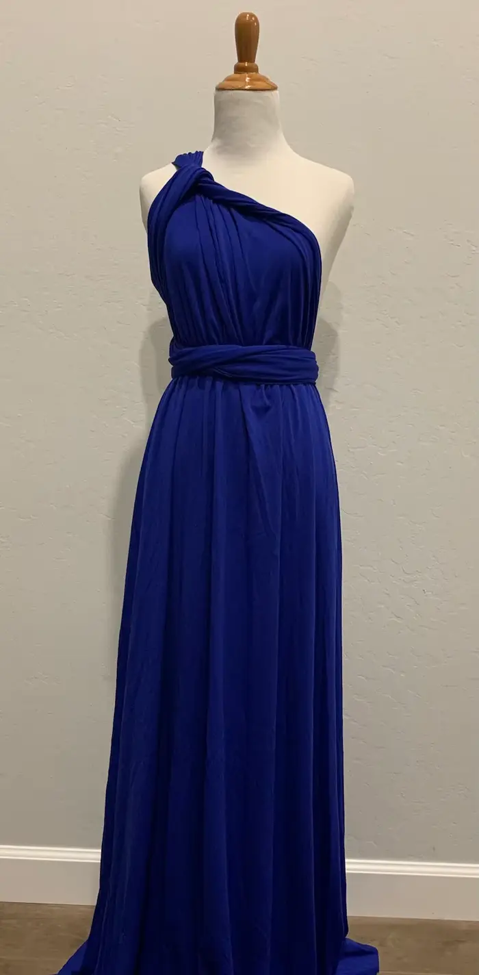 Robe de demoiselle d'honneur bleu Royal