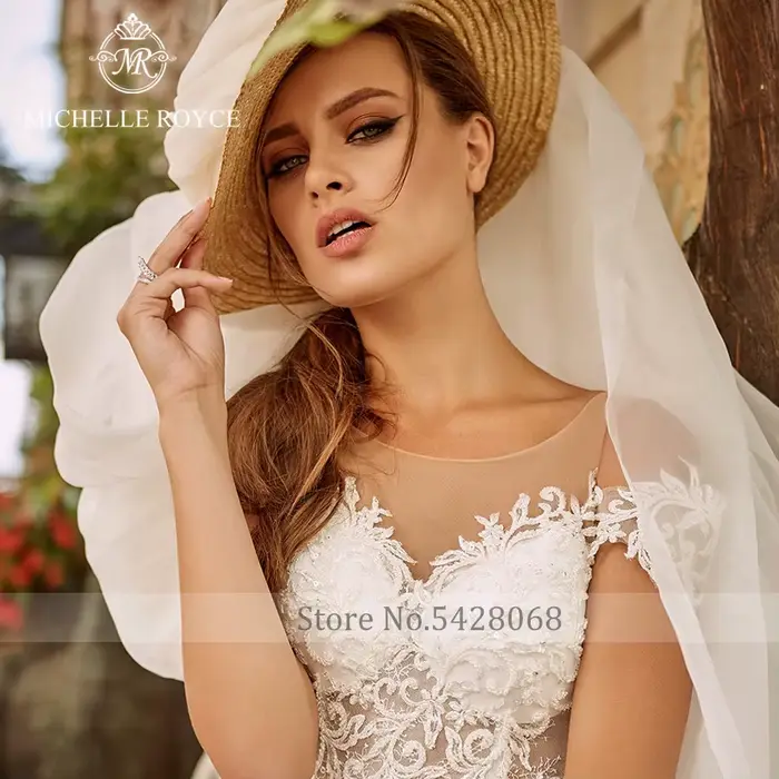 Michelle Royce-Robes de mariée A-ligne pour femmes
