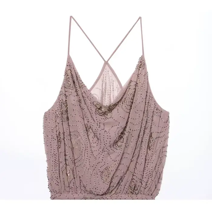 MUJER paillettes Tulle Mini robe femmes froncé Slip robes courtes pour femme de luxe fête