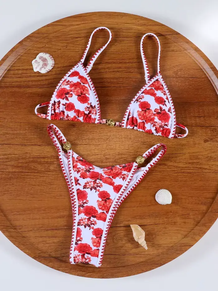 ZRTAK Robe de plage longue à volants Cache-maillot de bain 2026 Imprimé floral Robes