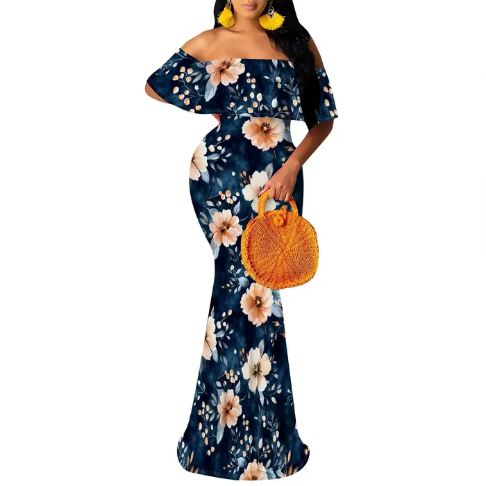 Robe longue d'été tendance pour femmes