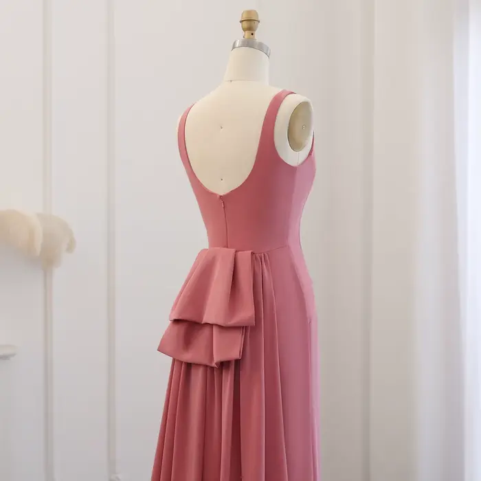 Robe de soirée Sharon Said exquise festonnée avec perles et cristal pour femmes soirées officielles mariage Dubaï