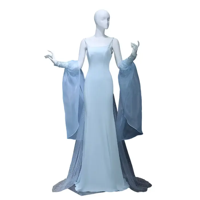 Sharon Said – robe de soirée sirène bleue de dubaï
