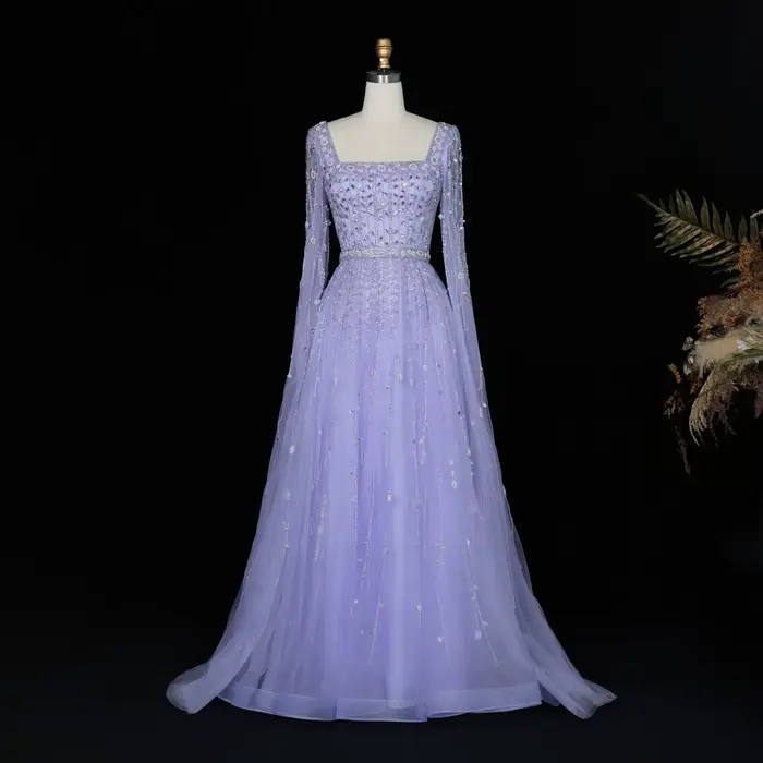 Robe de soirée de luxe rose Sharon Said pour femme