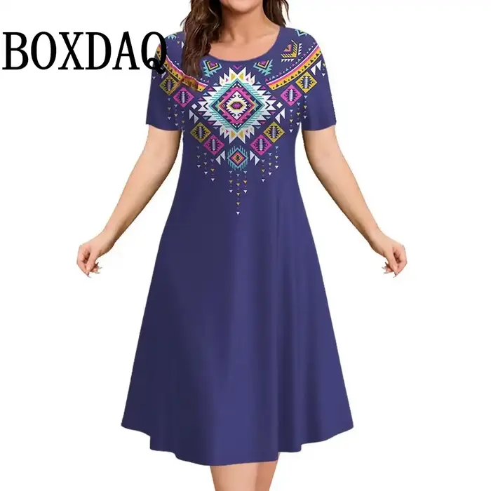 Robes vintage à imprimé floral pour femmes