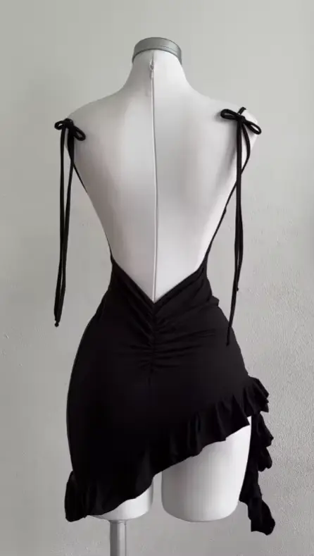 Robe sexy à lacets dos nu pour fille