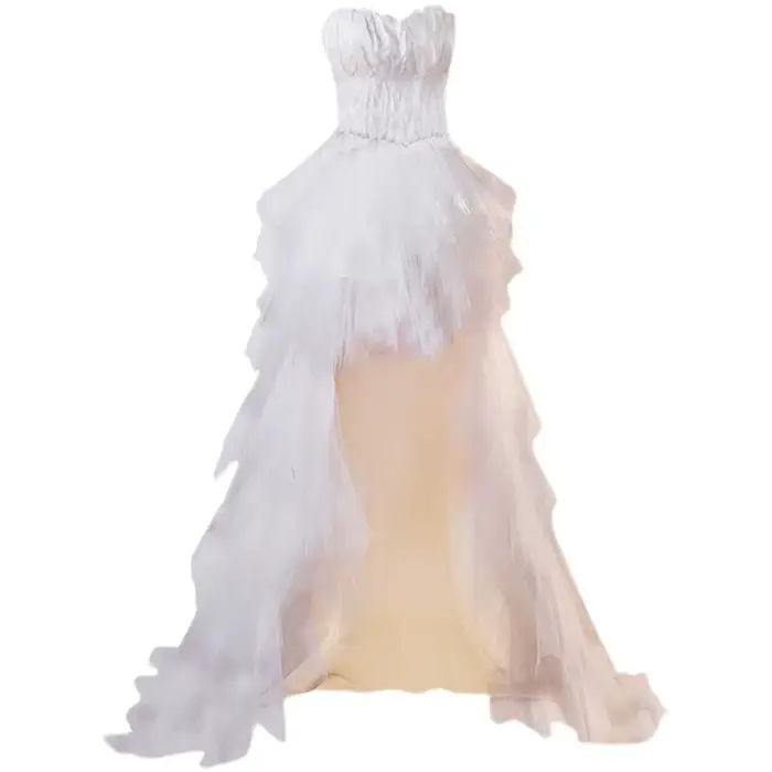 Robes de mariée en dentelle sans bretelles