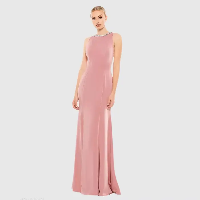 Robe de soirée élégante personnalisée pour invitées de mariage