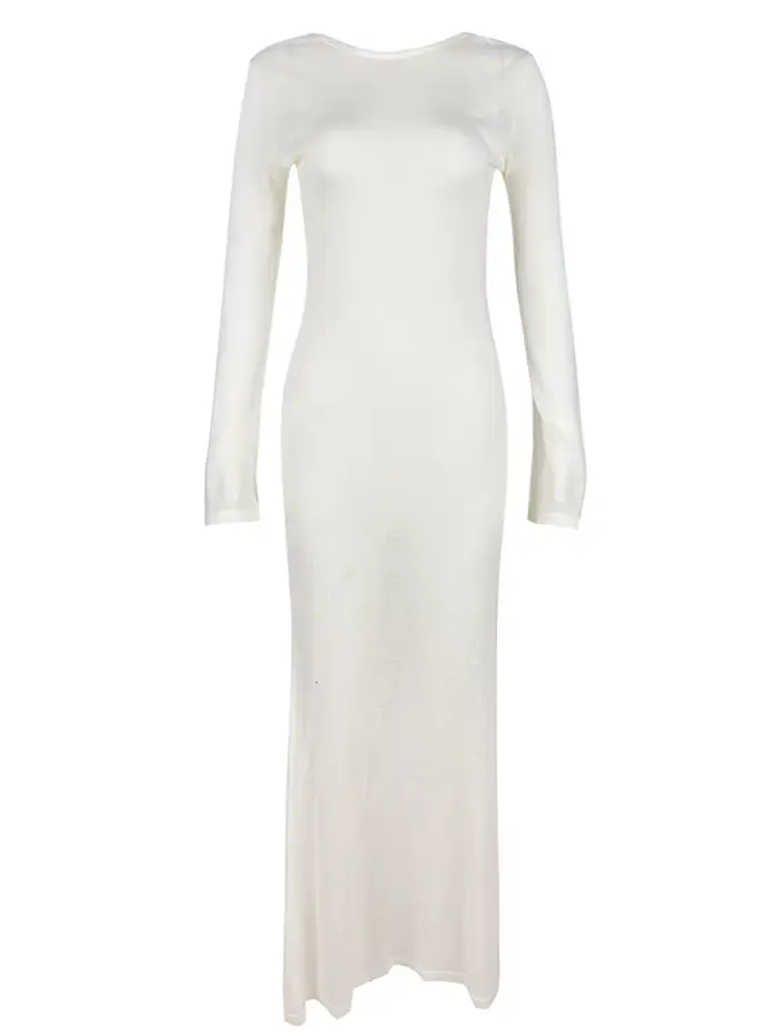 Robe longue de plage pour femme