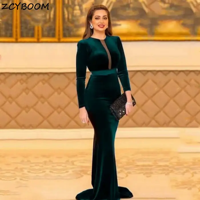 Robes de sirène vertes vintage 2026 Nouvelles robes de soirée formelles pour femmes Vestidos De Gala