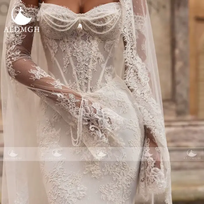 Aedmgh – robe de mariée sirène sexy