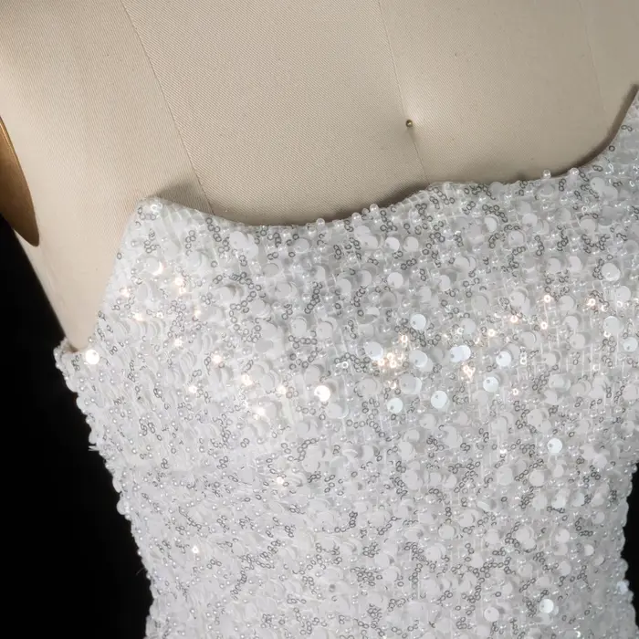 Robes de mariée miniatures luxueuses Sheer Fairy pour femmes