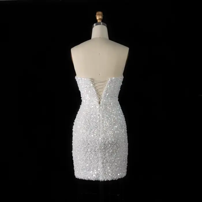Robes de mariée miniatures luxueuses Sheer Fairy pour femmes