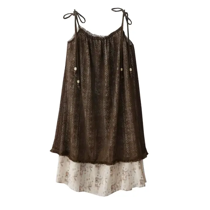 Robe d'été en dentelle style plage glands fleurs jupe mi-longue superposée bleue café femmes vacances bord de mer occasions spéciales