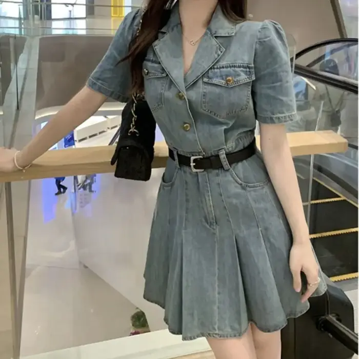 Robe courte pour femmes élégante mini boîte de nuit corset moulante denim mode été 2025 XXL vêtements pour femmes courbes occassions spéciales