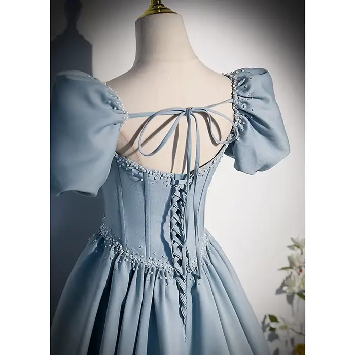 Robe longue pour femmes, ligne A, taille haute, Streetwear Y2k, manches bouffantes, épissure élégant