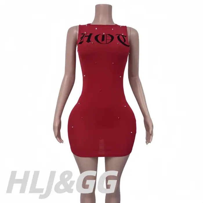 HLJ&GG Robe moulante mini pour femme
