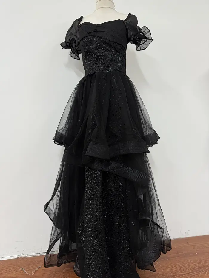 Robe de Soirée Longue Noire pour Femme