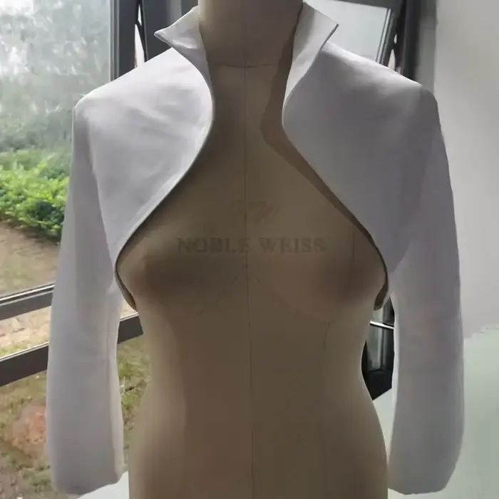 Veste de mariée en Satin boléro de mariage formel