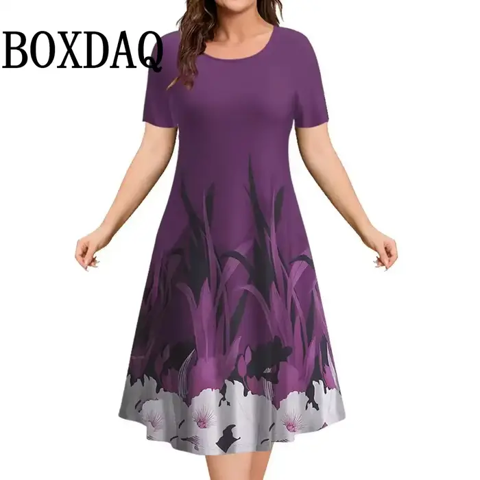 Robes vintage à imprimé floral pour femmes