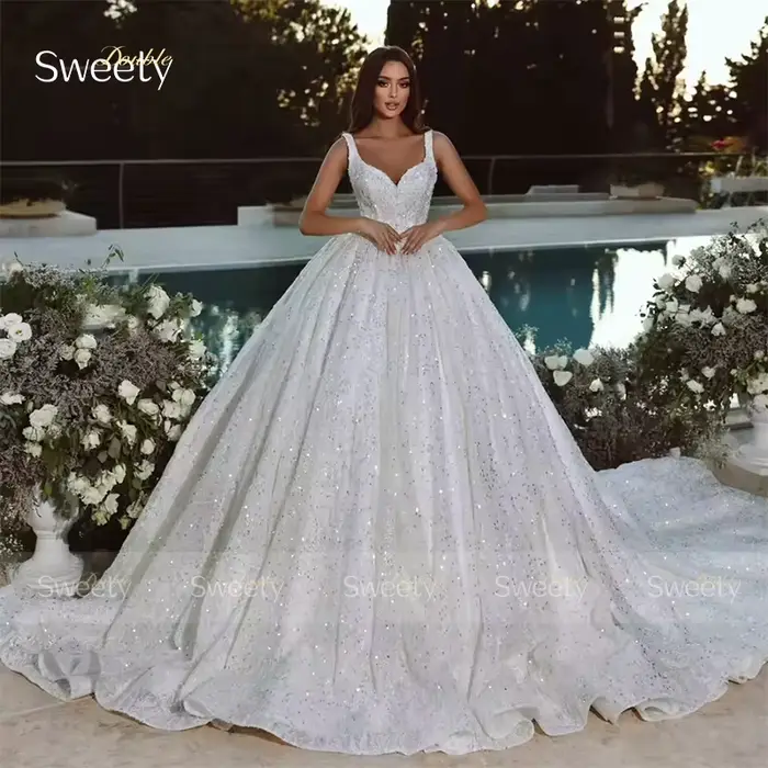 Robe De mariée à paillettes