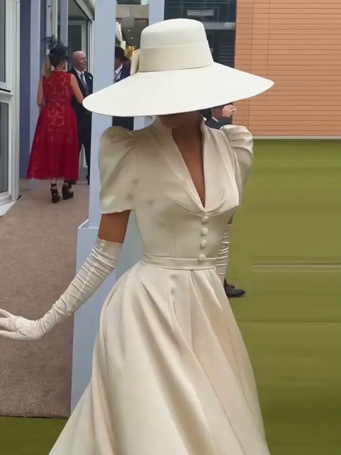 Robe longue évasée pour femme