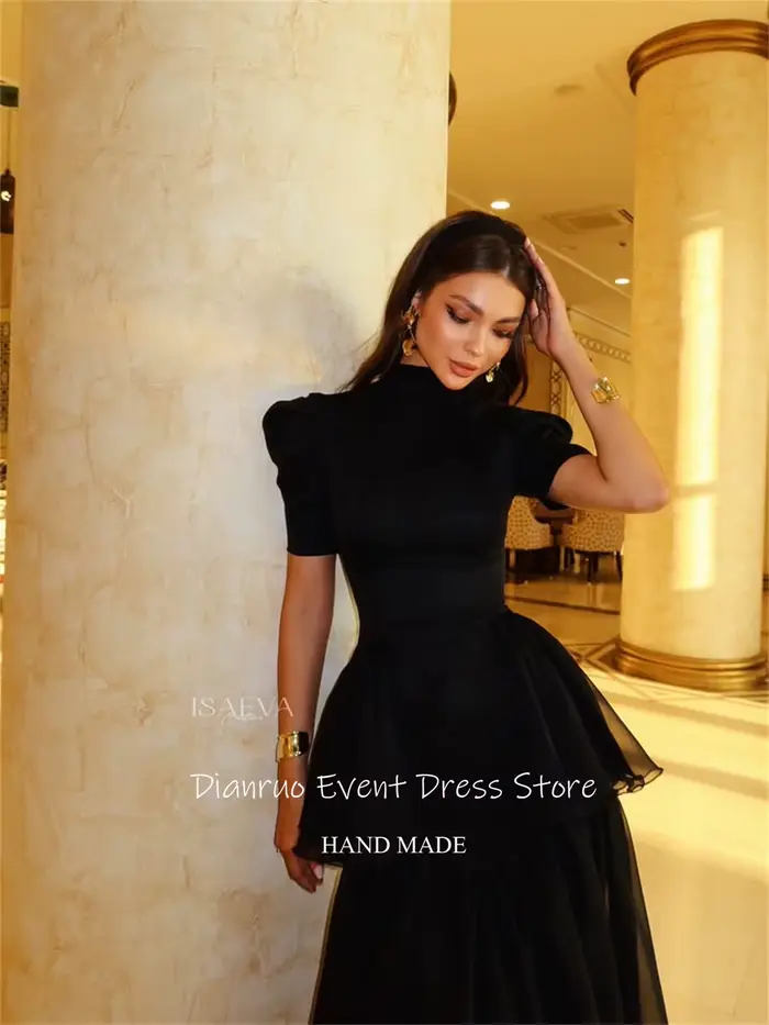 Dianruo – robe de soirée noire à la mode