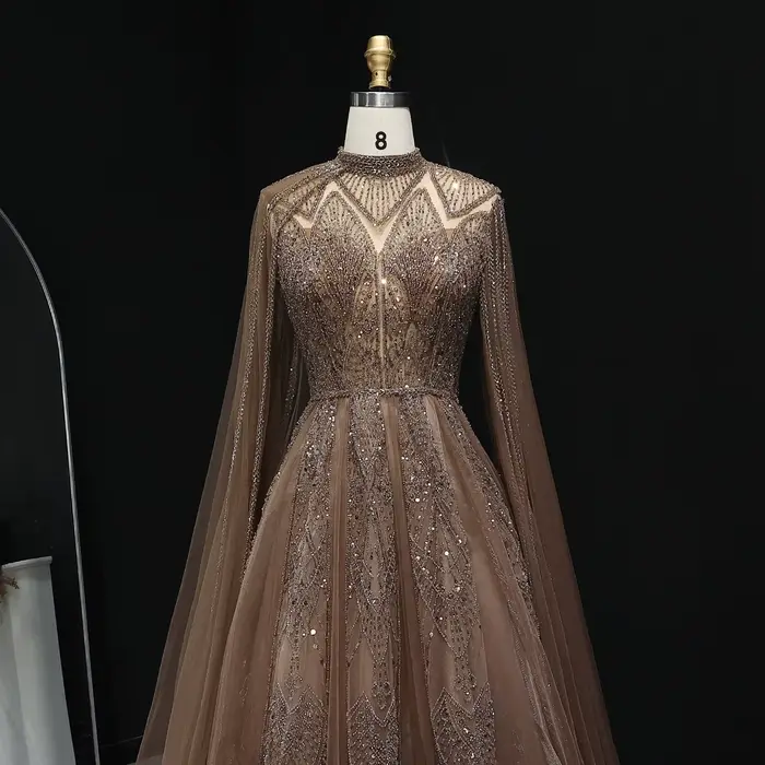Sharon Said-Robe de Soirée de Luxe Rose de Dubaï