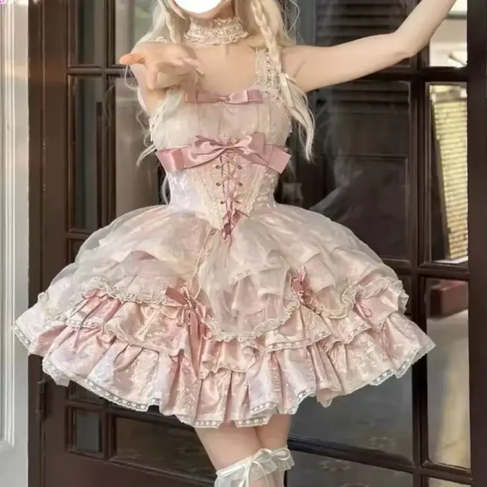 Robe Lolita Jsk Gothique pour Femme