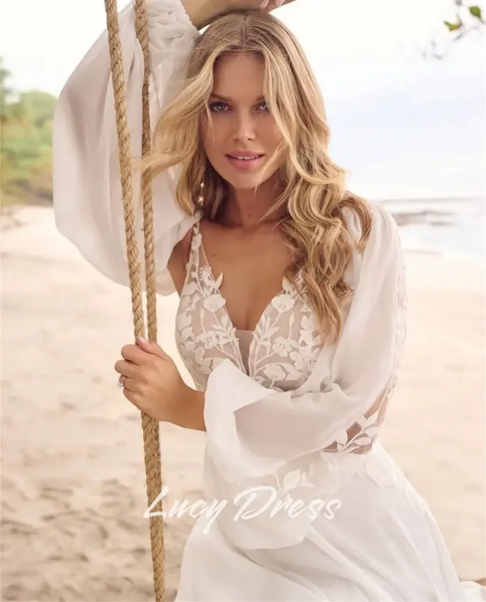 Lucy robe de mariée personnalisée 2025 robes blanches